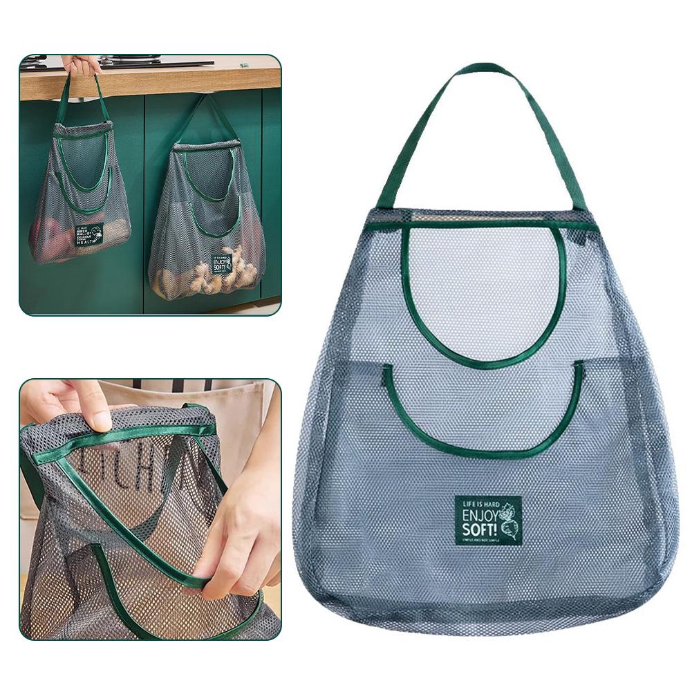 Reusable Produce Bag - Reusable Storage Bags Kitchen Hanging Mesh