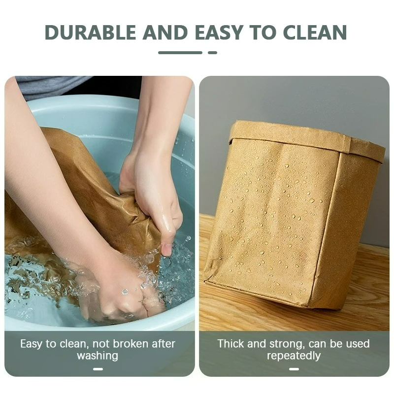 Kraft Paper Bag Washable Paper - Reusable Produce Bag recension och pris