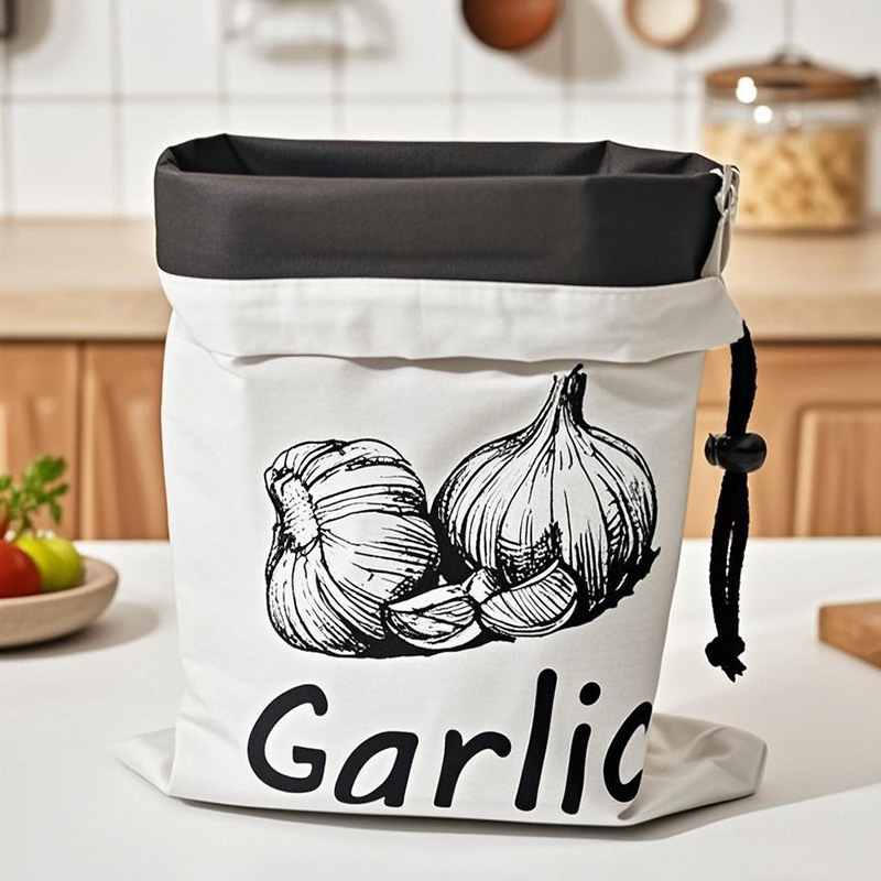 Garlic Onion Fruit Drawstring  - Reusable Produce Bag recension och pris