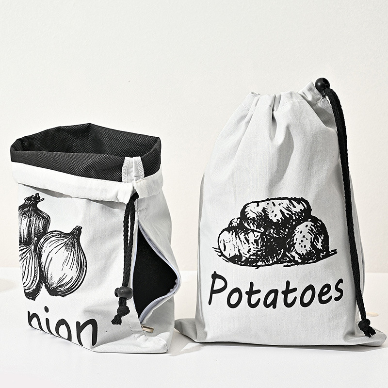 Garlic Onion Fruit Drawstring  - Reusable Produce Bag recension och pris