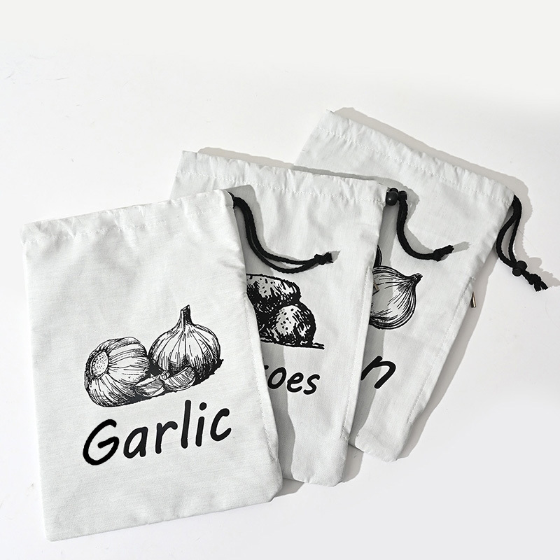 Garlic Onion Fruit Drawstring  - Reusable Produce Bag recension och pris