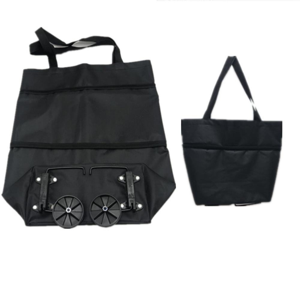 Folding Shopping Pull Cart Tro - Reusable Produce Bag recension och pris