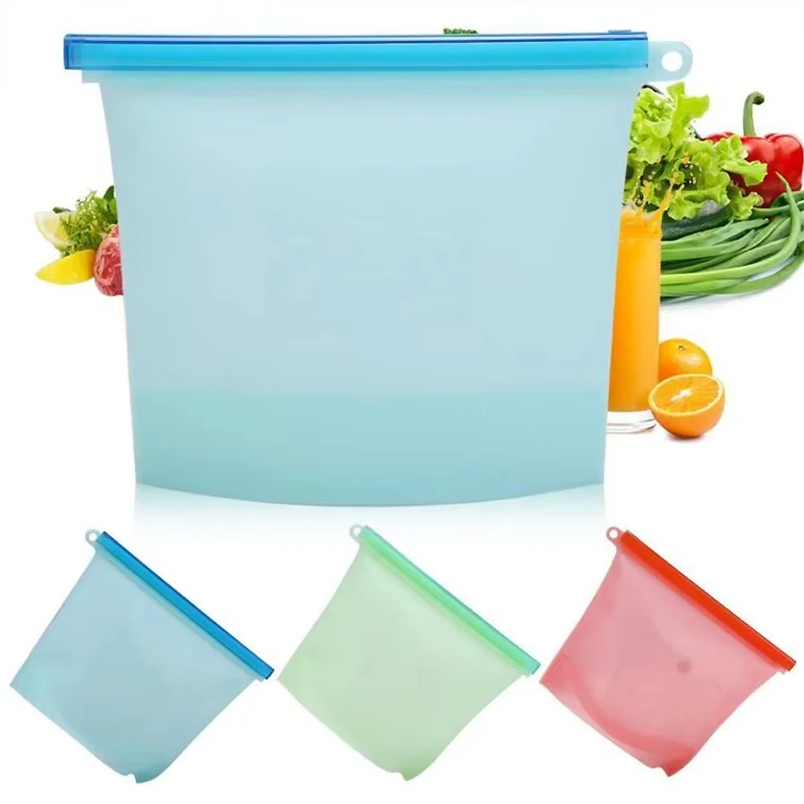 1000ml Reusable Silicone Food  - Reusable Produce Bag recension och pris